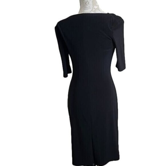 Lauren Ralph Lauren Dress Sheath Short Sleeves Knee Length Women's 2 - Picture 3 of 6